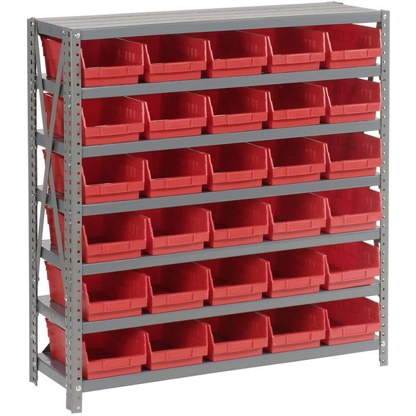 Global Equipment Steel Closed Shelving 6 Shelves No Bin - 36x12x39 239604